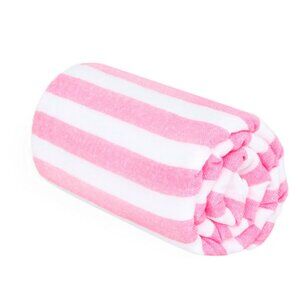 NWT Las Bayadas Beach Towel LA ANGELICA - Pink and White Striped Beach Towel